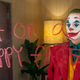 Joaquin Phoenix as the Joker.